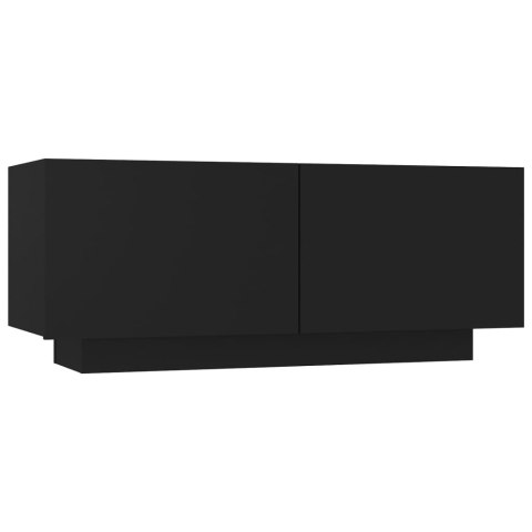 Szafka nocna, czarna, 100x35x40 cm, płyta wiórowa Szafka nocna, czarna, 100x35x40 cm, płyta wiórowa