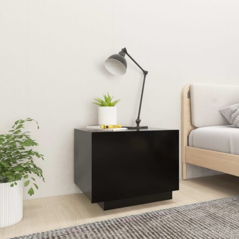 Szafka nocna, czarna, 100x35x40 cm, płyta wiórowa Szafka nocna, czarna, 100x35x40 cm, płyta wiórowa