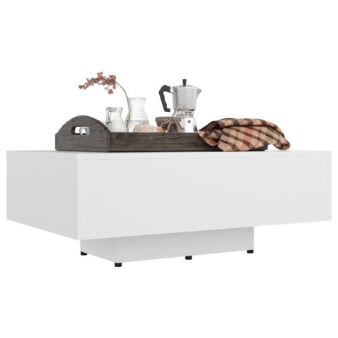 Stolik kawowy, biały, 85x55x31 cm, materiał drewnopochodny Stolik kawowy, biały, 85x55x31 cm, materiał drewnopochodny