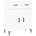 Witrynka, biała, 69,5x34x180 cm, materiał drewnopochodny