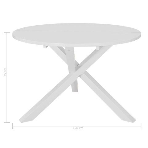 Stół jadalniany, biały, 120 x 75 cm, MDF Stół jadalniany, biały, 120 x 75 cm, MDF
