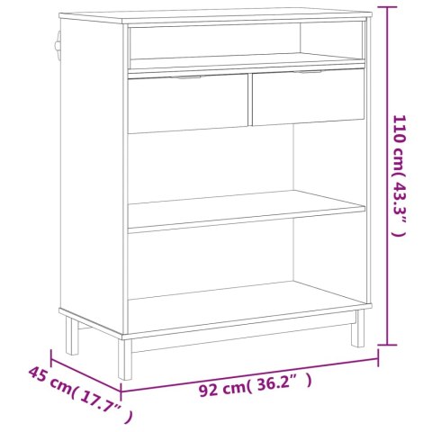 Stolik barowy FLAM, 92x45x110 cm, lite drewno sosnowe Stolik barowy FLAM, 92x45x110 cm, lite drewno sosnowe