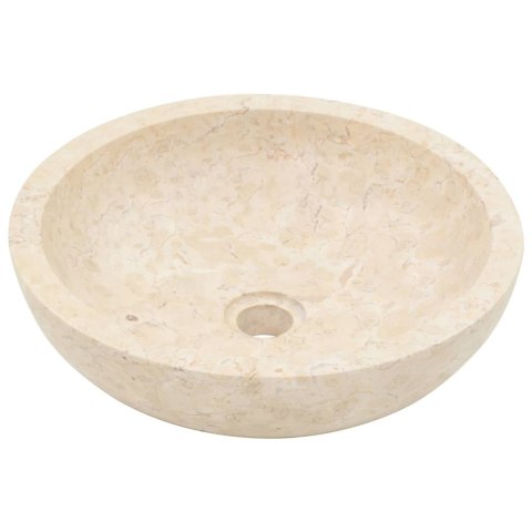Umywalka, 40 x 12 cm, marmurowa, kremowa Umywalka, 40 x 12 cm, marmurowa, kremowa