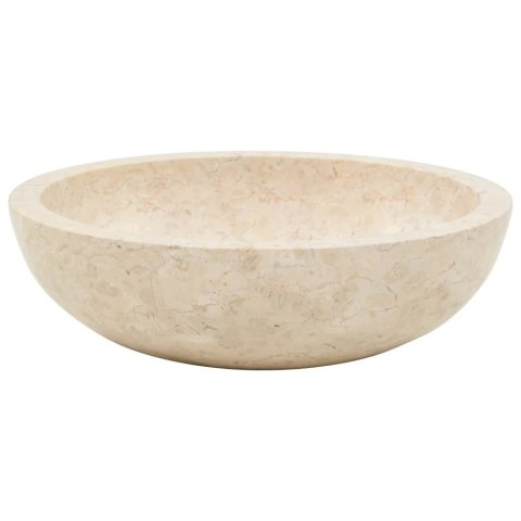 Umywalka, 40 x 12 cm, marmurowa, kremowa Umywalka, 40 x 12 cm, marmurowa, kremowa