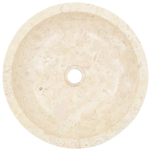 Umywalka, 40 x 12 cm, marmurowa, kremowa Umywalka, 40 x 12 cm, marmurowa, kremowa