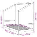 VidaXL Rama łóżka dla dzieci, 90x200 cm, drewno sosnowe