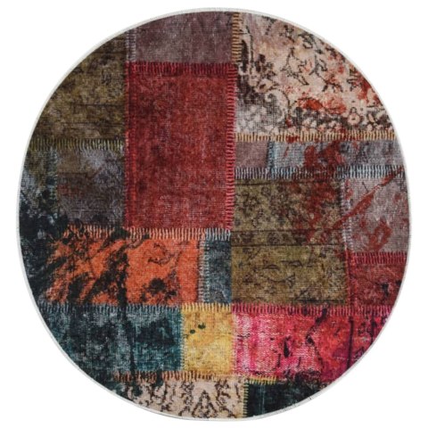  Dywan z możliwością prania, patchwork, 120 cm, kolorowy