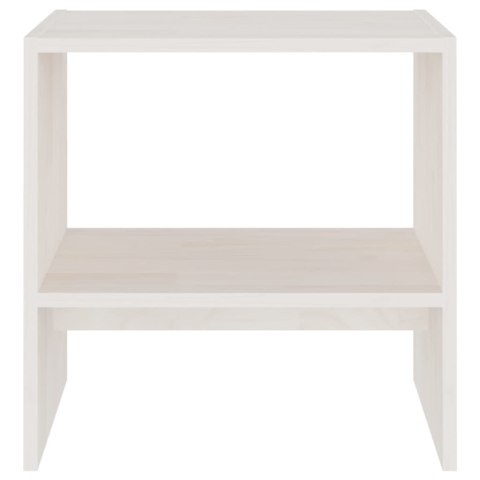 Szafka nocna, biała, 40x30,5x40 cm, drewno sosnowe Szafka nocna, biała, 40x30,5x40 cm, drewno sosnowe