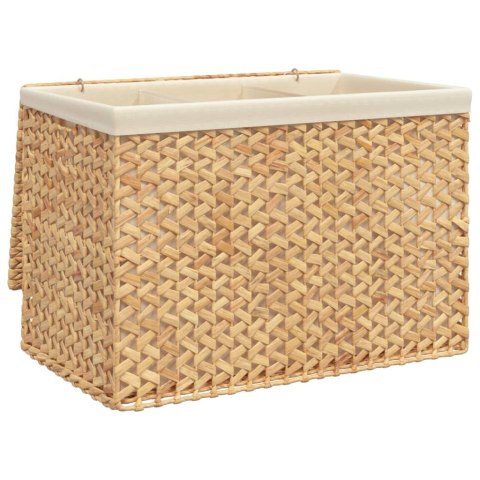 Kosz na pranie z 3 przegrodami, 75x42,5x52 cm, hiacynt wodny Kosz na pranie z 3 przegrodami, 75x42,5x52 cm, hiacynt wodny