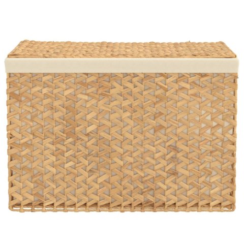 Kosz na pranie z 3 przegrodami, 75x42,5x52 cm, hiacynt wodny Kosz na pranie z 3 przegrodami, 75x42,5x52 cm, hiacynt wodny