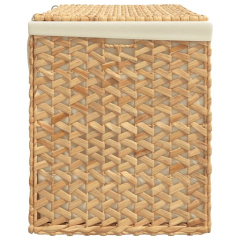 Kosz na pranie z 3 przegrodami, 75x42,5x52 cm, hiacynt wodny Kosz na pranie z 3 przegrodami, 75x42,5x52 cm, hiacynt wodny