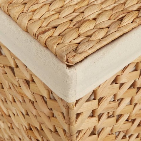 Kosz na pranie z 3 przegrodami, 75x42,5x52 cm, hiacynt wodny Kosz na pranie z 3 przegrodami, 75x42,5x52 cm, hiacynt wodny