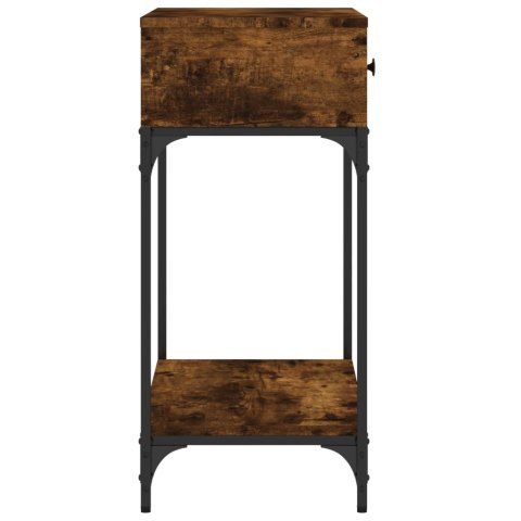 Stolik konsolowy, przydymiony dąb, 75x34,5x75 cm Stolik konsolowy, przydymiony dąb, 75x34,5x75 cm