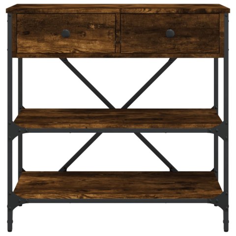 Stolik konsolowy, przydymiony dąb, 75x34,5x75 cm Stolik konsolowy, przydymiony dąb, 75x34,5x75 cm