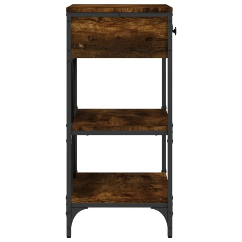 Stolik konsolowy, przydymiony dąb, 75x34,5x75 cm Stolik konsolowy, przydymiony dąb, 75x34,5x75 cm