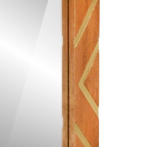 Lustro łazienkowe, 50x70x3 cm, lite drewno mango i szkło Lustro łazienkowe, 50x70x3 cm, lite drewno mango i szkło