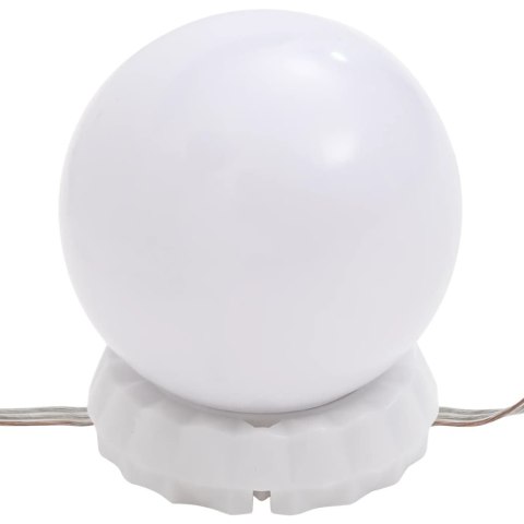 Lustro ścienne z lampkami LED, prostokątne, szklane Lustro ścienne z lampkami LED, prostokątne, szklane