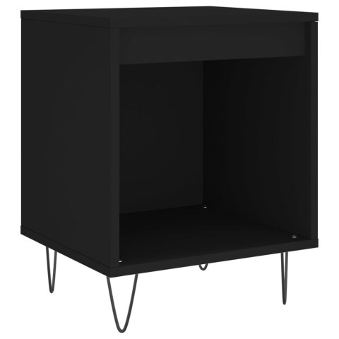 Szafki nocne, 2 szt., czarne, 40x35x50 cm Szafki nocne, 2 szt., czarne, 40x35x50 cm