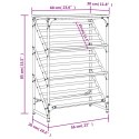 VidaXL Stojak na buty, dąb sonoma, 60x30x85cm, materiał drewnopochodny