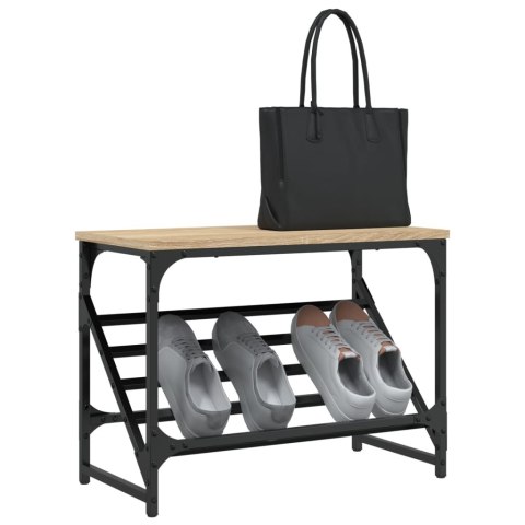 Stojak na buty, dąb sonoma, 60x30x45cm, materiał drewnopochodny Stojak na buty, dąb sonoma, 60x30x45cm, materiał drewnopochodny
