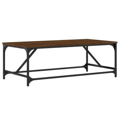 Stolik kawowy, brązowy dąb 100x50x35cm, materiał drewnopochodny Stolik kawowy, brązowy dąb 100x50x35cm, materiał drewnopochodny