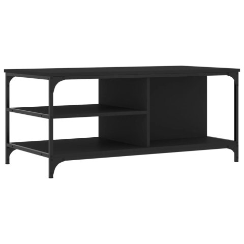 Stolik kawowy, czarny 100x50x45 cm, materiał drewnopochodny Stolik kawowy, czarny 100x50x45 cm, materiał drewnopochodny