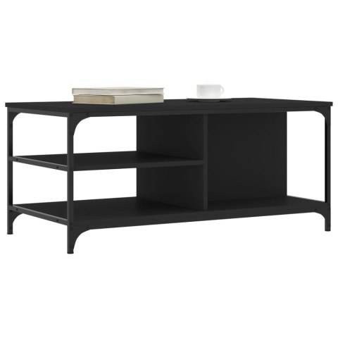 Stolik kawowy, czarny 100x50x45 cm, materiał drewnopochodny Stolik kawowy, czarny 100x50x45 cm, materiał drewnopochodny