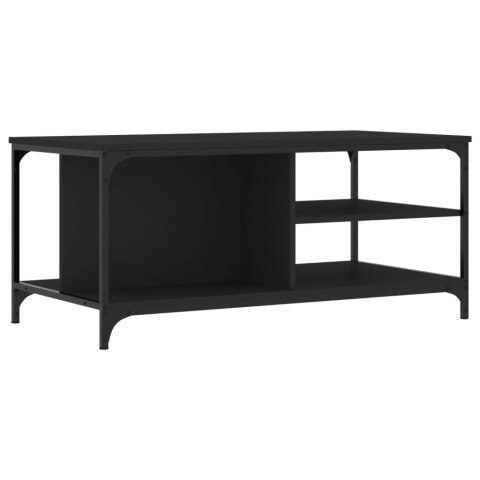 Stolik kawowy, czarny 100x50x45 cm, materiał drewnopochodny Stolik kawowy, czarny 100x50x45 cm, materiał drewnopochodny