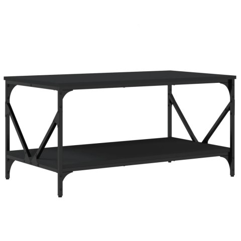 Stolik kawowy, czarny, 90x50x45 cm, materiał drewnopochodny Stolik kawowy, czarny, 90x50x45 cm, materiał drewnopochodny