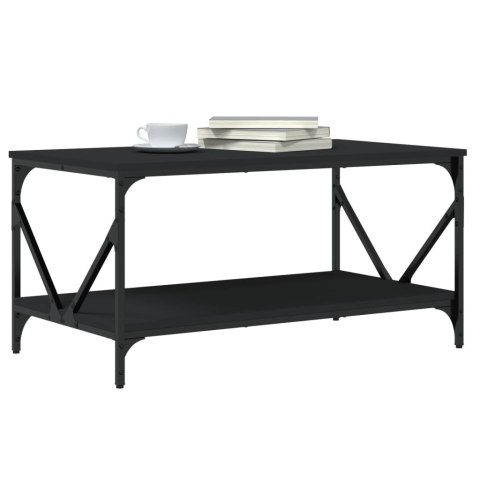 Stolik kawowy, czarny, 90x50x45 cm, materiał drewnopochodny Stolik kawowy, czarny, 90x50x45 cm, materiał drewnopochodny