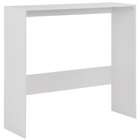 Stół barowy z 2 blatami, biały, 130 x 40 x 120 cm Stół barowy z 2 blatami, biały, 130 x 40 x 120 cm