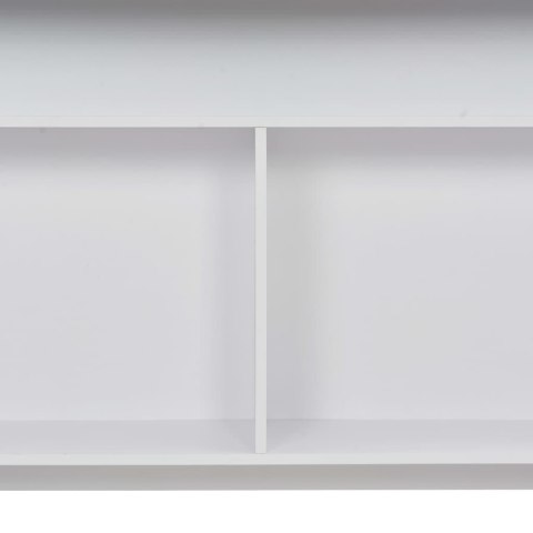 Stół barowy z 2 blatami, biały, 130 x 40 x 120 cm Stół barowy z 2 blatami, biały, 130 x 40 x 120 cm