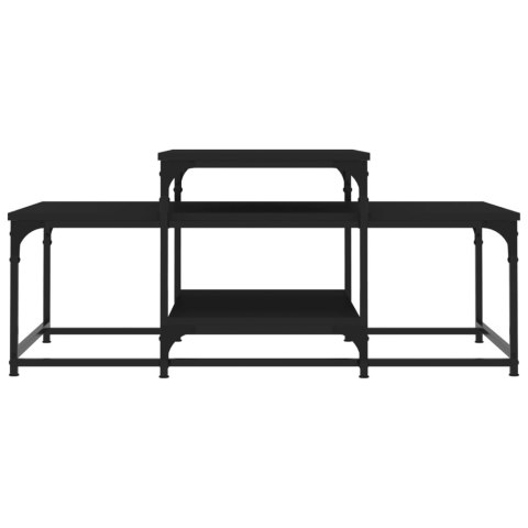Stolik kawowy, czarny, 102x60x45 cm, materiał drewnopochodny Stolik kawowy, czarny, 102x60x45 cm, materiał drewnopochodny