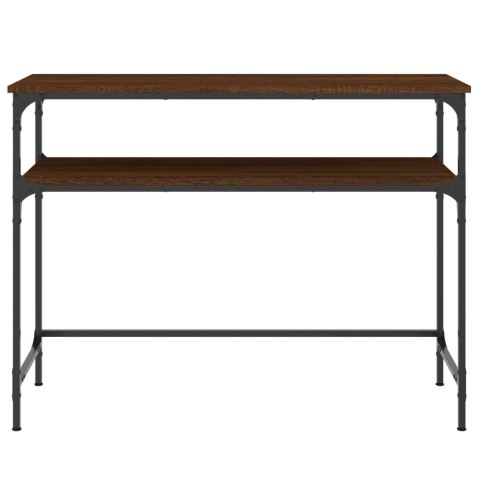 Stolik konsolowy, brązowy dąb, 100x35,5x75 cm Stolik konsolowy, brązowy dąb, 100x35,5x75 cm