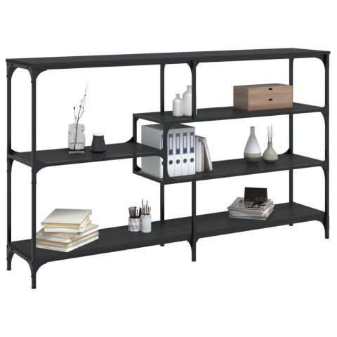 Stolik konsolowy, czarny, 160x32x95 cm, materiał drewnopochodny Stolik konsolowy, czarny, 160x32x95 cm, materiał drewnopochodny