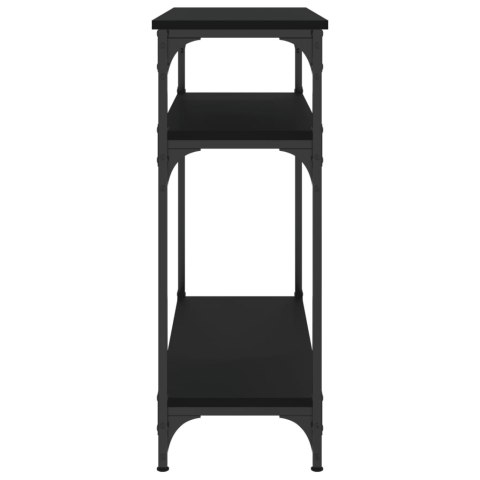 Stolik konsolowy, czarny, 75x29x75 cm, materiał drewnopochodny Stolik konsolowy, czarny, 75x29x75 cm, materiał drewnopochodny