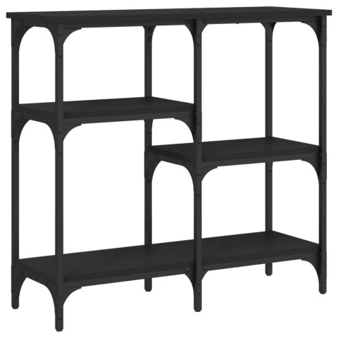 Stolik konsolowy, czarny, 80x29x75 cm, materiał drewnopochodny Stolik konsolowy, czarny, 80x29x75 cm, materiał drewnopochodny