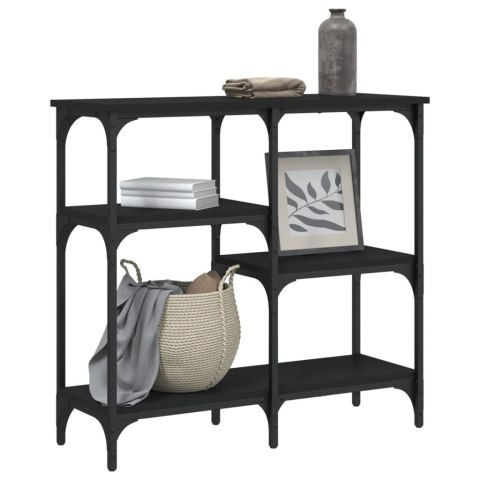 Stolik konsolowy, czarny, 80x29x75 cm, materiał drewnopochodny Stolik konsolowy, czarny, 80x29x75 cm, materiał drewnopochodny