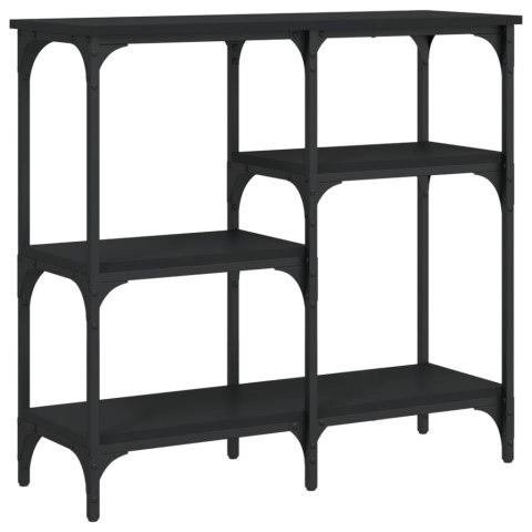 Stolik konsolowy, czarny, 80x29x75 cm, materiał drewnopochodny Stolik konsolowy, czarny, 80x29x75 cm, materiał drewnopochodny