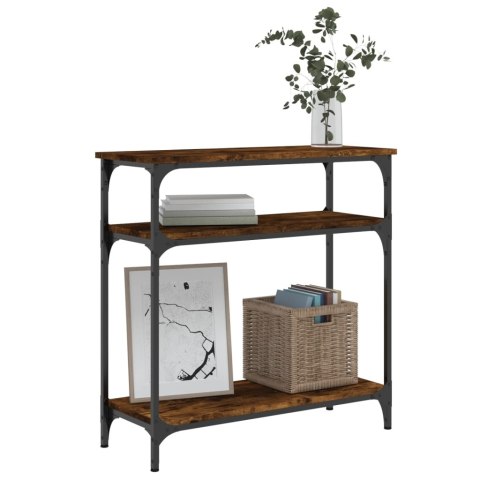 Stolik konsolowy, przydymiony dąb, 75x29x75 cm Stolik konsolowy, przydymiony dąb, 75x29x75 cm