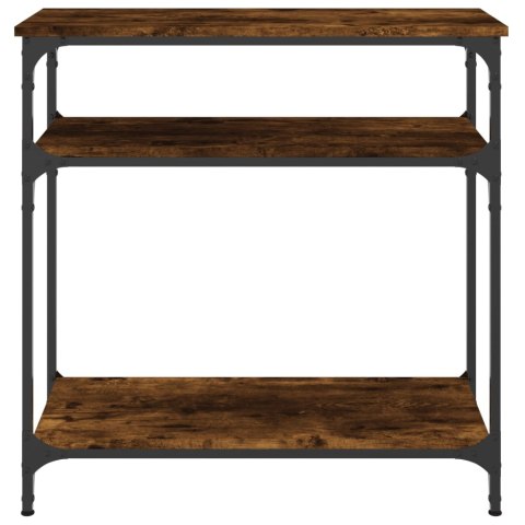Stolik konsolowy, przydymiony dąb, 75x29x75 cm Stolik konsolowy, przydymiony dąb, 75x29x75 cm