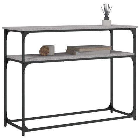 Stolik konsolowy, szary dąb sonoma, 100x35,5x75 cm Stolik konsolowy, szary dąb sonoma, 100x35,5x75 cm