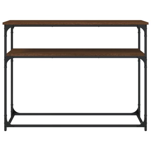 Stolik konsolowy, brązowy dąb, 100x35,5x75 cm Stolik konsolowy, brązowy dąb, 100x35,5x75 cm