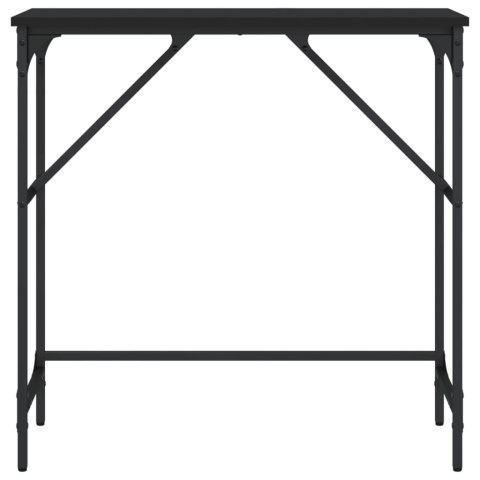Stolik konsolowy, czarny, 75x32x75 cm, materiał drewnopochodny Stolik konsolowy, czarny, 75x32x75 cm, materiał drewnopochodny