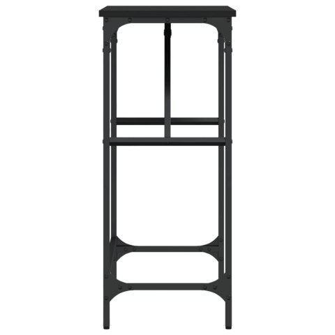 Stolik konsolowy, czarny, 75x32x75 cm, materiał drewnopochodny Stolik konsolowy, czarny, 75x32x75 cm, materiał drewnopochodny