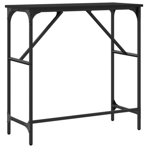 Stolik konsolowy, czarny, 75x32x75 cm, materiał drewnopochodny Stolik konsolowy, czarny, 75x32x75 cm, materiał drewnopochodny