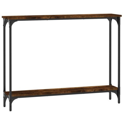Stolik konsolowy, przydymiony dąb, 100x22,5x75 cm Stolik konsolowy, przydymiony dąb, 100x22,5x75 cm
