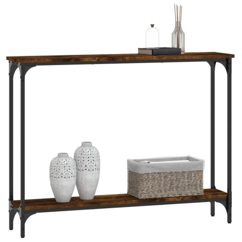 Stolik konsolowy, przydymiony dąb, 100x22,5x75 cm Stolik konsolowy, przydymiony dąb, 100x22,5x75 cm