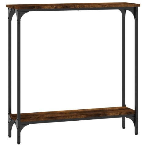 Stolik konsolowy, przydymiony dąb, 75x22,5x75 cm Stolik konsolowy, przydymiony dąb, 75x22,5x75 cm