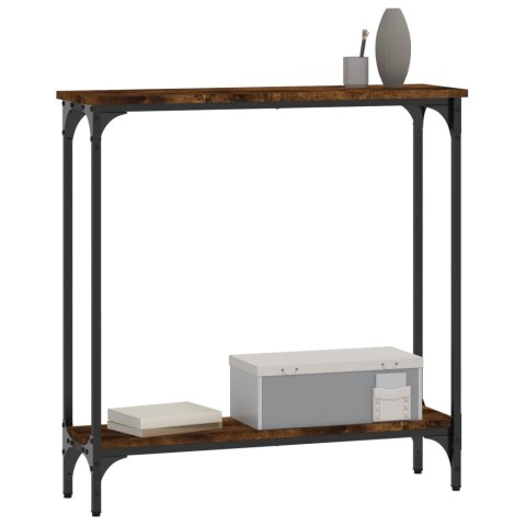 Stolik konsolowy, przydymiony dąb, 75x22,5x75 cm Stolik konsolowy, przydymiony dąb, 75x22,5x75 cm